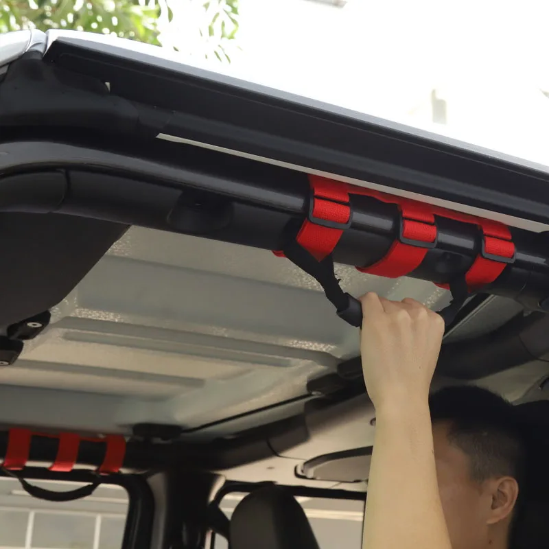 1PCS 2PCS Roll Bar Grab Handles For Jeep Wrangler Accessorise TJ JK YJ 4x4WD Roll Bar Mount Side Grab Handle Handles Kit (20)
