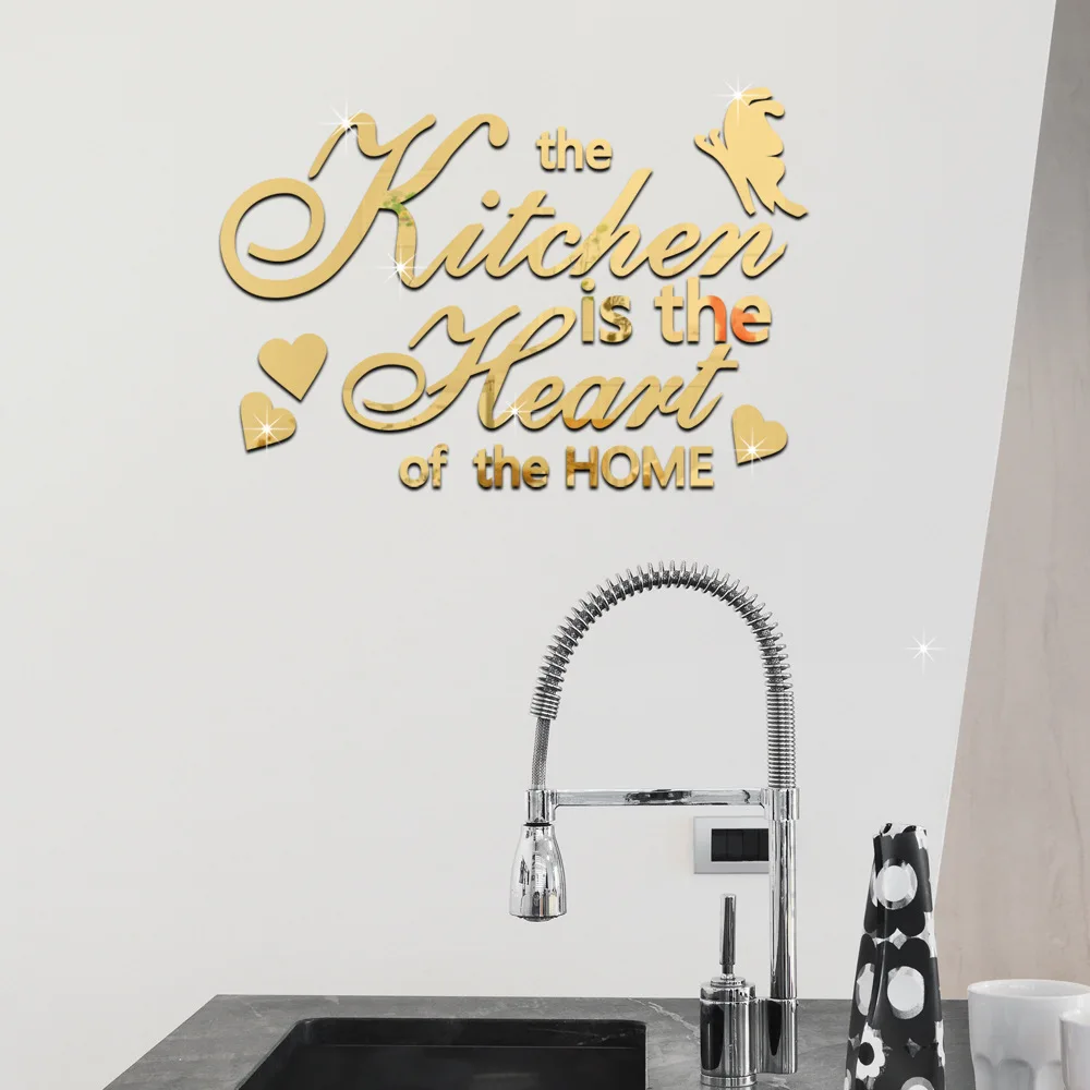 

Diy Creative Personality English Letter Wall Stickers Decorative Mirror Stickers Environmentally Material Mirror Stickers