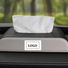 Универсальный Кожаный Автомобильный тканевый ящик автоматический насос Кассетный аксессуары держатель креативные съемные наклейки коробка для салфеток Подходит для Audi