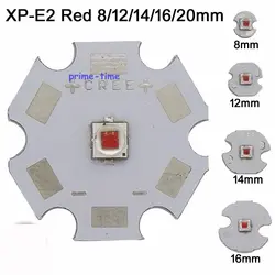 10 шт. Cree XPE2 XP-E2 светодиодный излучатель светло-красный 620NM зеленый 525NM синий 470NM на 20 мм/16 мм /14 мм/12 мм/8 мм Алюминий печатной платы