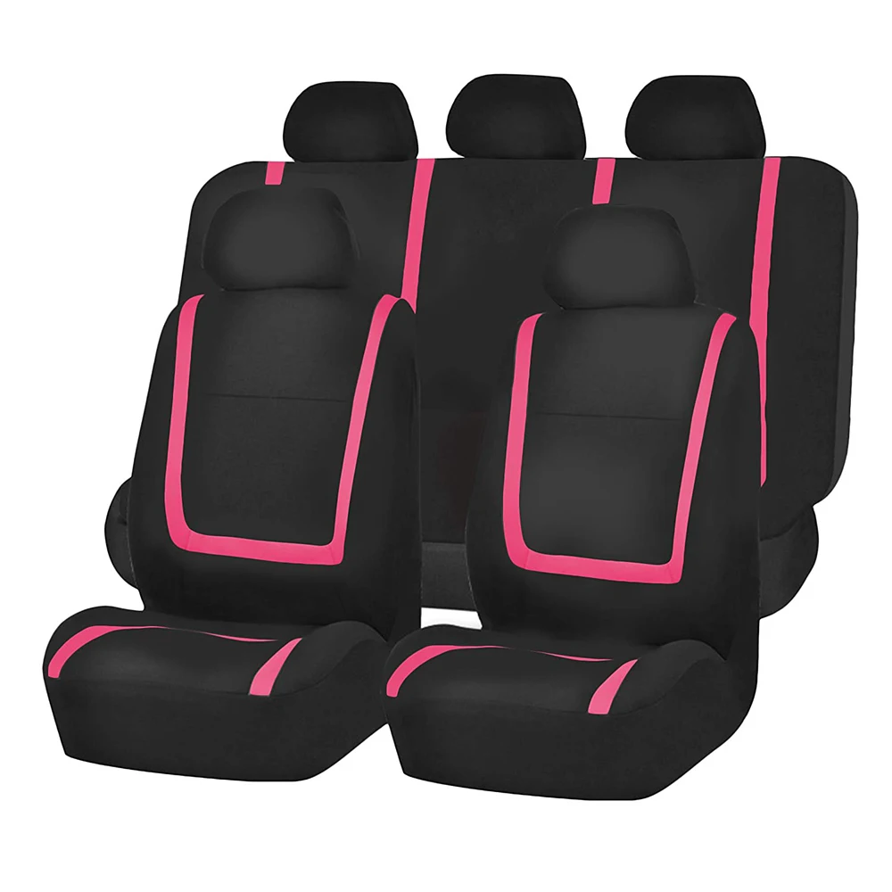 

Car Universal Seat Covers Interior Accessories Airbag Compatible Seat Cover Red Blue Gray Seat Protector Cushion Protective Auto