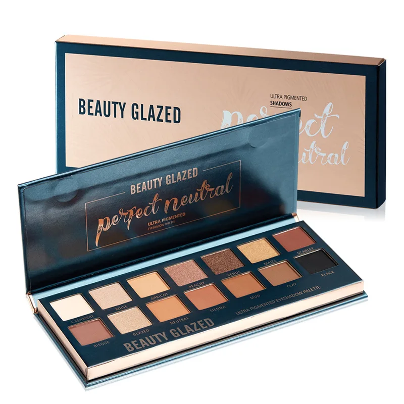 Палетка теней Beauty Glazed для макияжа тени век 6 цветов матовые Алмазные блестки