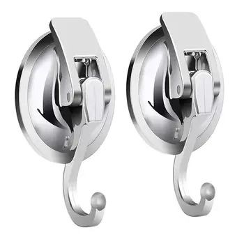 

Heavy Duty Vacuum Suction Hook (2Pack) for kitchen and bathroom and restroom organizations