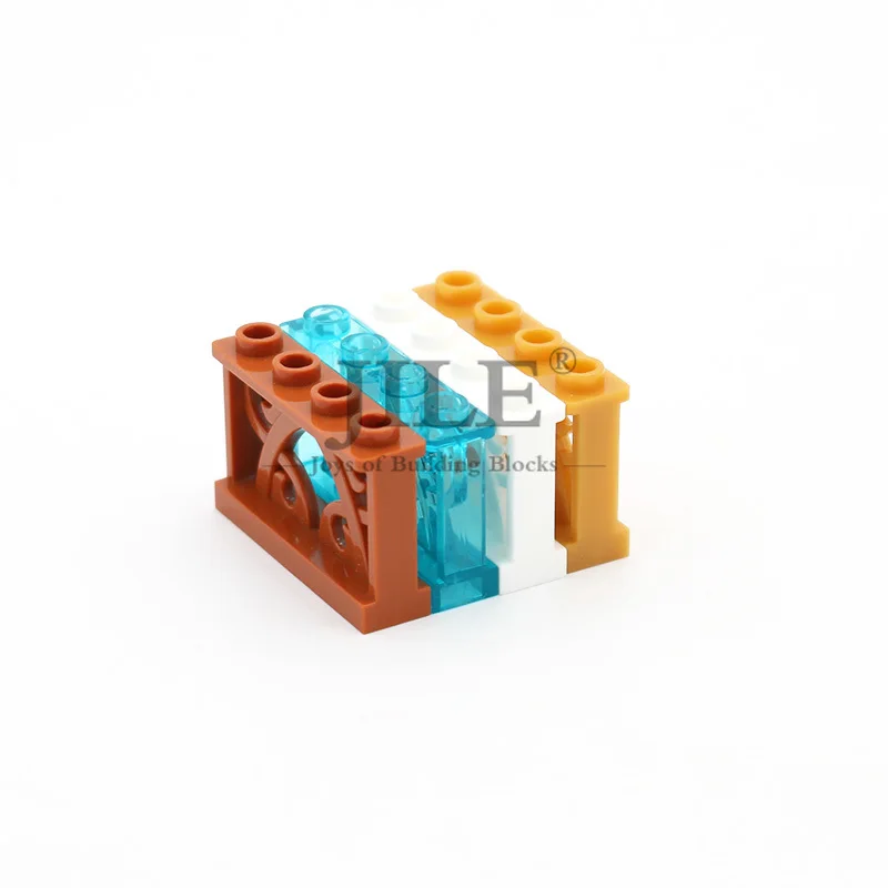 Moc سياج 1x4x2 الزينة مع 4 ترصيع 19121 مدينة الشارع الرؤية تزيين DIY تنوير بناء كتلة الطوب متوافق الجسيمات Moc سياج 1x4x2 الزينة مع 4 ترصيع 19121 مدينة الشارع الرؤية تزيين DIY تنوير بناء كتلة الطوب متوافق الجسيمات