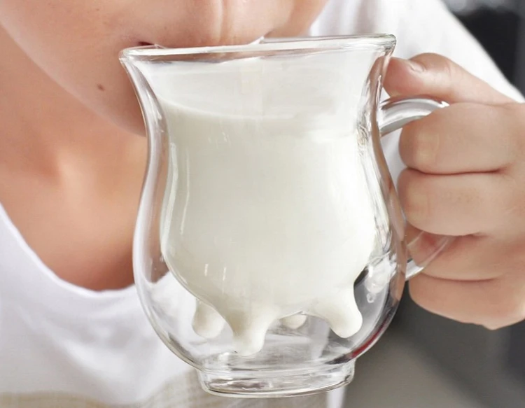 Ручная работа двухслойная чашка для молока Прозрачная Стеклянная Кружка Кофейные кружки