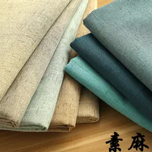 Покрытая обивочная ткань полиэстер льняная ткань для дивана подушки TJ0702