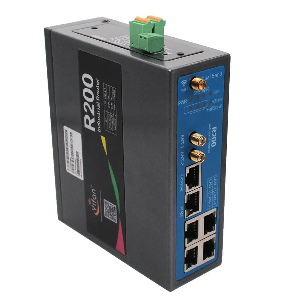 Двухдиапазонный маршрутизатор 802.11AC 2 4 ГГц 5 гигабитный Ethernet 4G Wi Fi R200 промышленный
