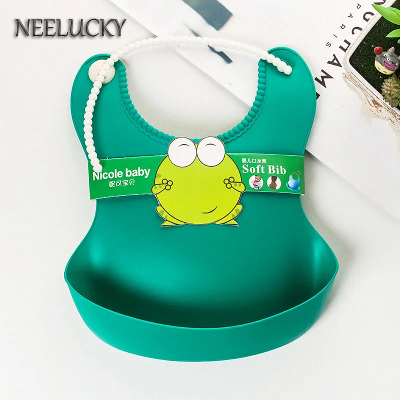(Три предмета) Детские трехмерные Силиконовые Мягкий нагрудник|soft bib|silicone bibbaby