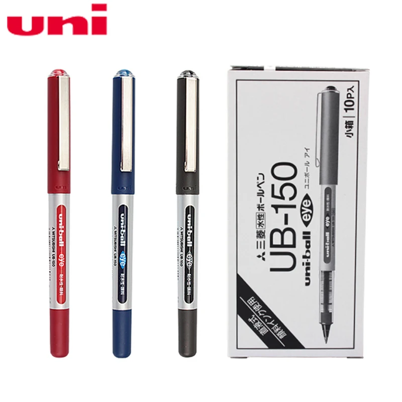10 шт./партия, Япония, UNI/Mitsubishi UB-150, водонепроницаемая гелевая ручка, шариковая ручка, Pe 0,38 мм, 0,5 мм