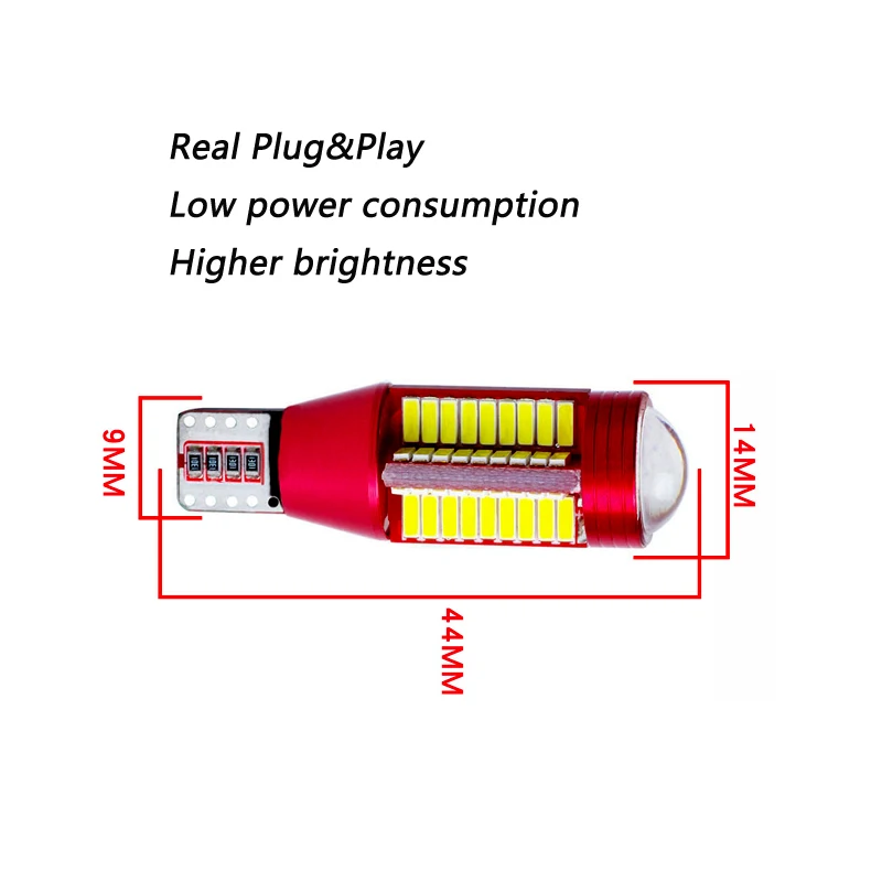 T15 W16W 921 78SMD светодиодный 4014 Авто Canbus ОШИБОК Обратный Свет Подсветка салона