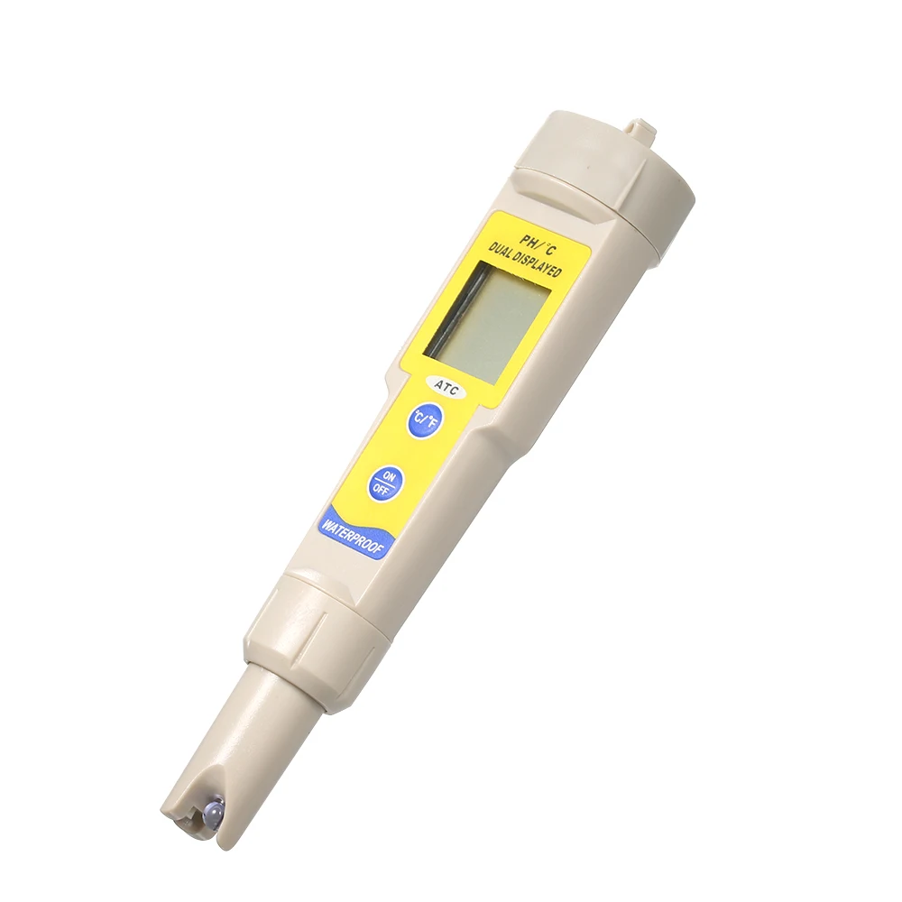 PH, цифровой прибор для измерения уровня PH тестовый карандаш Тип термометр датчик качества воды измерители PH для Аквариумы бассейн