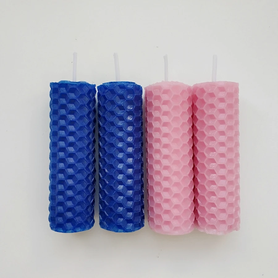 

20 pieces/lot colorful handmade rolled beeswax candle