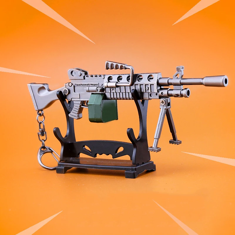 Fortnight Battle Royale Accessories Arms Light Machine Gun Keychain