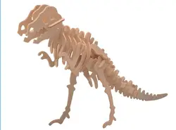 Деревянный Стиракозавр рогатый динозавр 3D головоломка DIY моделирование модели образовательных игрушек Wyvern бронтозавр для взрослых