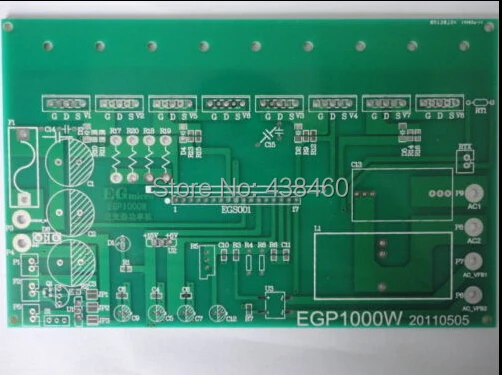1 Pcs Egp1000w Pure Sine Wave Power Inverter Board Pcb Tabuleiro Vazio Diy