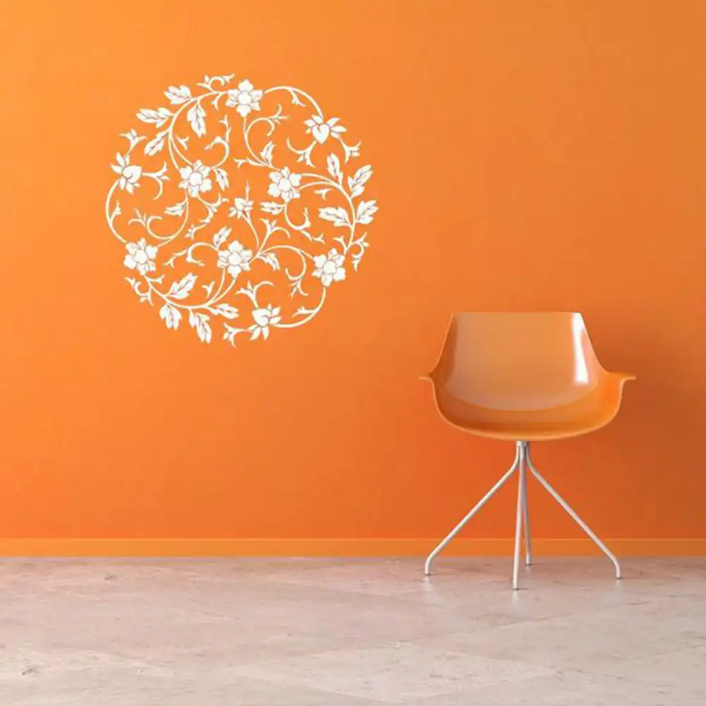 Vine Wall Decal Ceiling Medallion Asian Asia Floral Decor Flowers