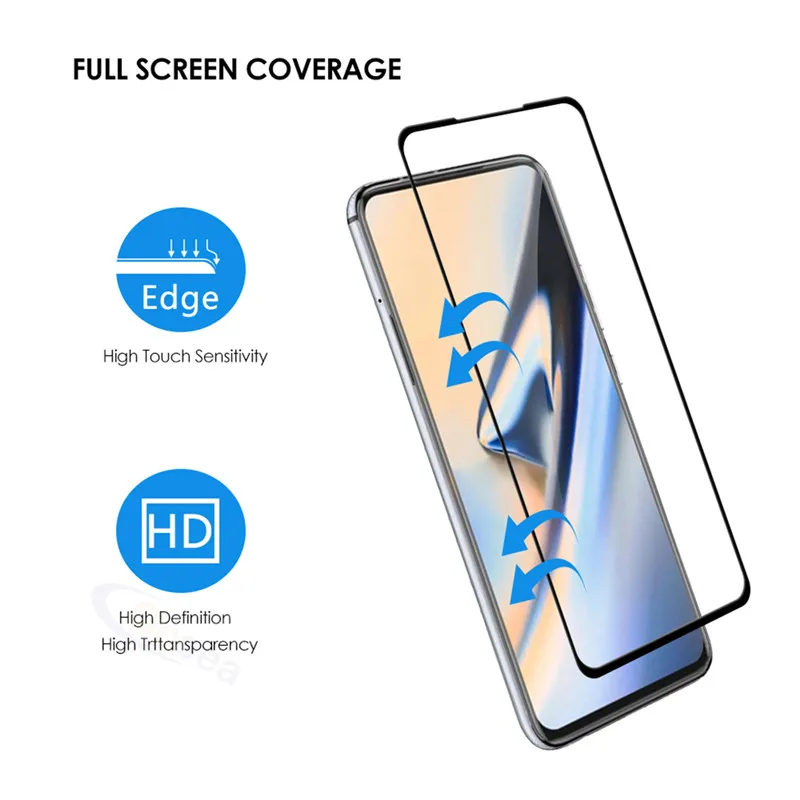 Закаленное стекло 9D для Oneplus 7 Pro ультратонкая защитная пленка на весь экран