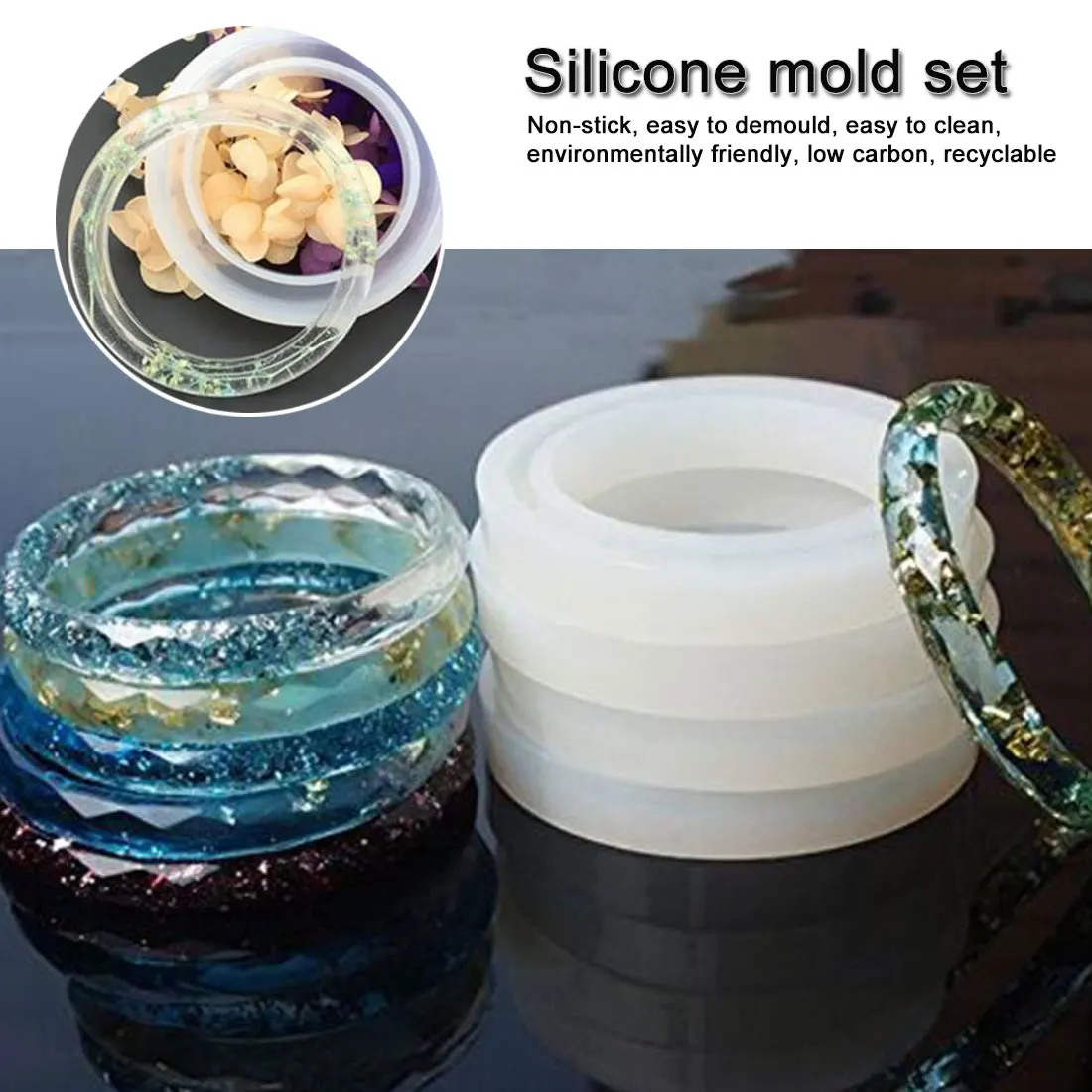 

1 Set DIY Epoxy Resin Materials Professional Jewelry Making Tools Silicone Mold Nail Drill Molds Sequin Spoon Dropper Handmade