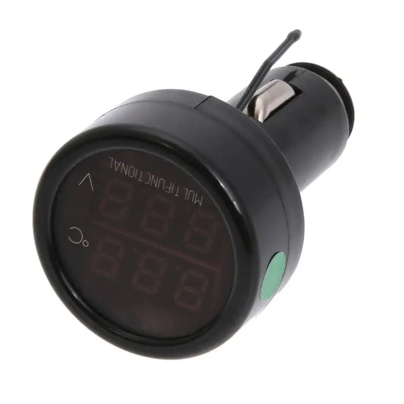 Многофункциональный USB Автомобильное зарядное устройство 12 В/24 В Цифровой вольтметр-термометр автоматический вольтметр датчик 2.1A быстрое зарядное устройство для телефона планшета