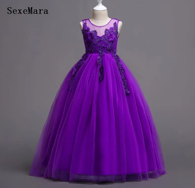 

Fancy 4-14y Baby Girl Princess Dress for Girls Clothing Wear Costume Christmas Party Birthday Gown