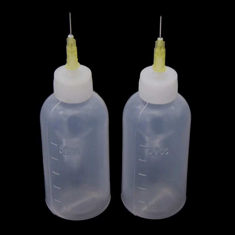 Plastic Ceramic Tools DIY Squeezing Mud Bottles With Needle Point Line Decors