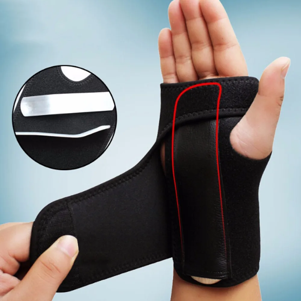 Wrist Brace Removable Adjust Wristband Steel Wrist Support Splint