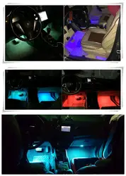 Горячие автомобильные аксессуары для укладки Светодиодные ленты свет декоративные для hyundai creta citroen c4 lancer x kia cerato sportage ford kuga