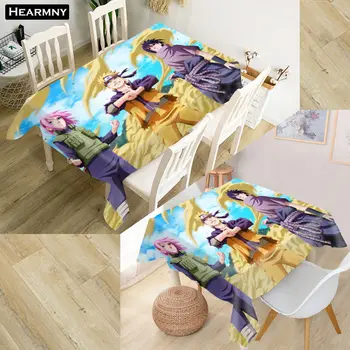 

HEARMNY Naruto HOT SALE Tablecloth 3D Oxford Fabric Square/Rectangular Dust-proof Table Cover For Party Home Decor TV Covers