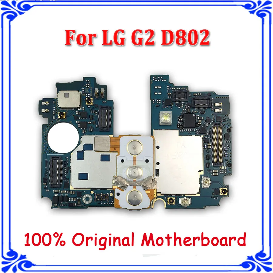 Для LG G2 D802 оригинальная разблокированная 16 ГБ 32 материнская плата с системой Android