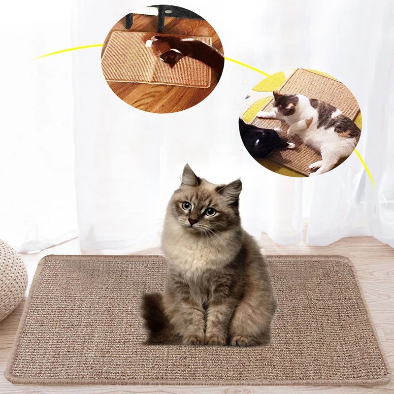 Sisal Mat Cat Scratch Pad Grinding Claws Mat Cat Scratching Column