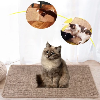 

Sisal mat cat scratch pad grinding claws mat cat scratching column carpet sleeping mat