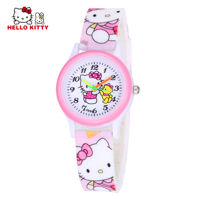 Cartoon Hello Kitty Watch Girl Hours Children Gift Quartz Baby Wrist Watch Kids Cartoon Hello Kitty Watch Girl Hours Children Gift Quartz Baby Wrist Watch Kids