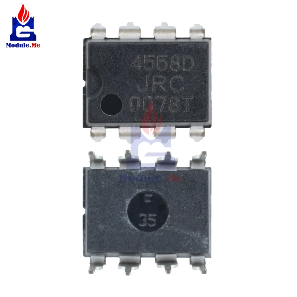 10 шт./лот IC чипы JRC4558 4558 4558D JRC4558D DIP 8 оригинальные Интегральные схемы|Интегральные