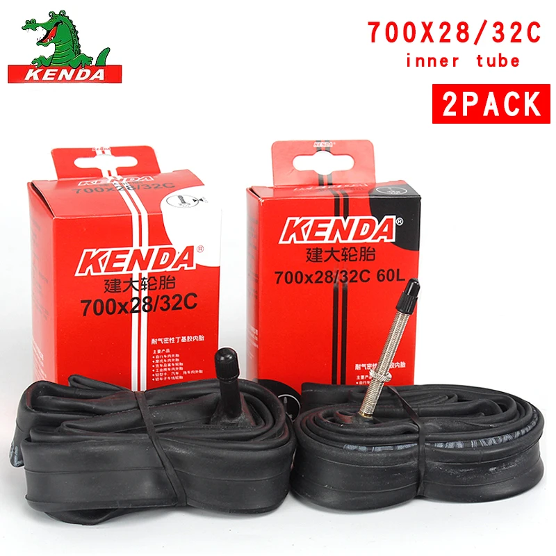 2 pcs 700 x 28//32c F//V KENDA Bicycle Inner Tube Presta French Valve
