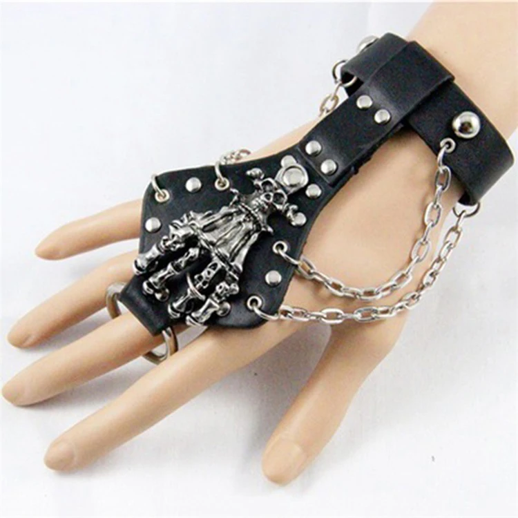 Punk-Rivet-Metal-Chain-Skeleton-Hands-Punk-Skull-Bracelets-Glove-Cowhide-Rope-Chain-Leather-Bracelet-For (5)