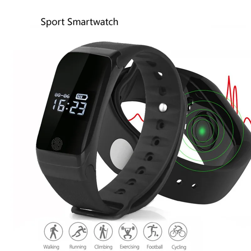 X7 Men font b Women b font Bluetooth 4 0 Sports SmartWatch Heart Rate Tracker Passometer