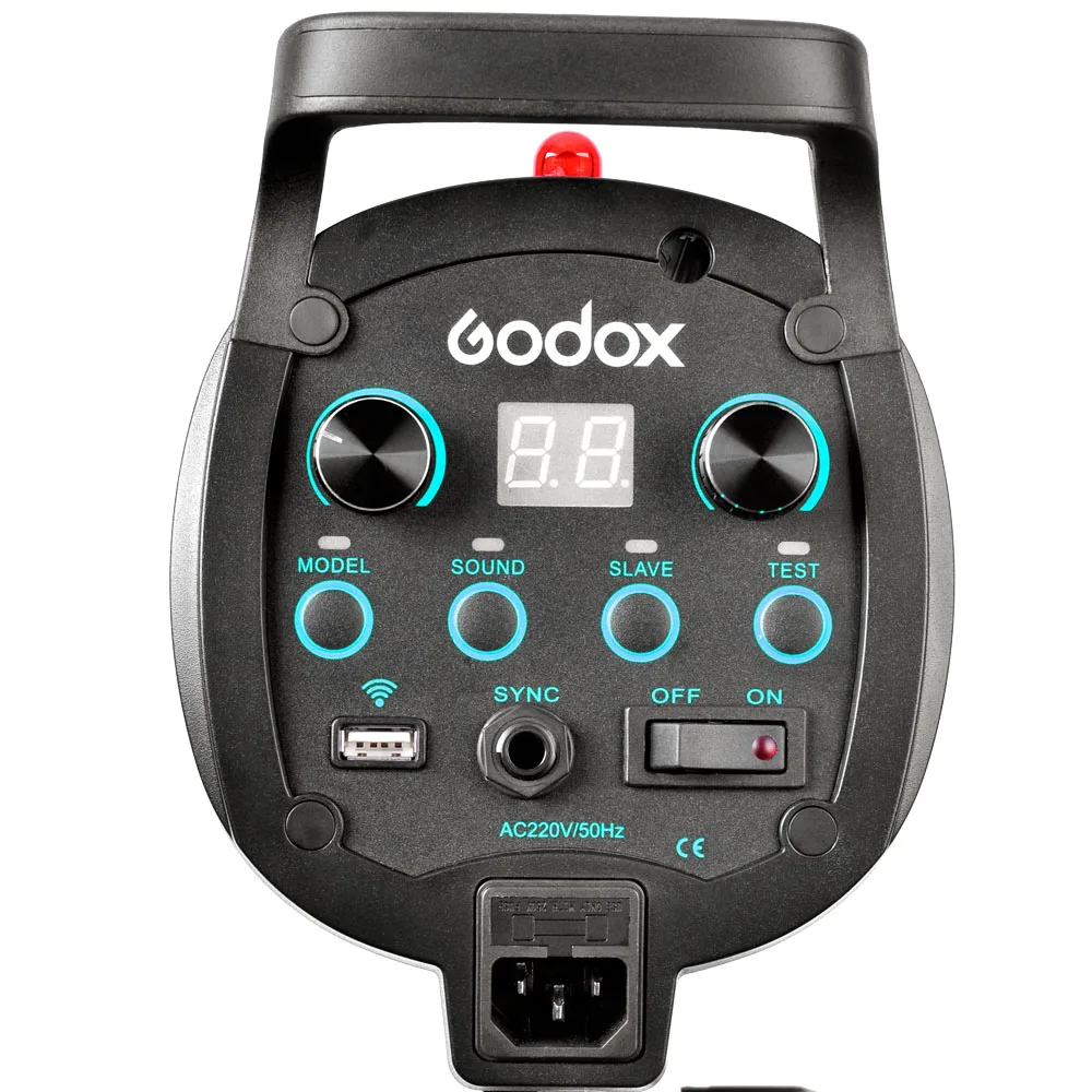 Godox QS400 5600 К 400Ws 110 В~ 220 В студийный стробоскоп фотовспышка лампа освещения 0,3~ 1,5 S время перезарядки 8A предохранитель для студийных фотографов