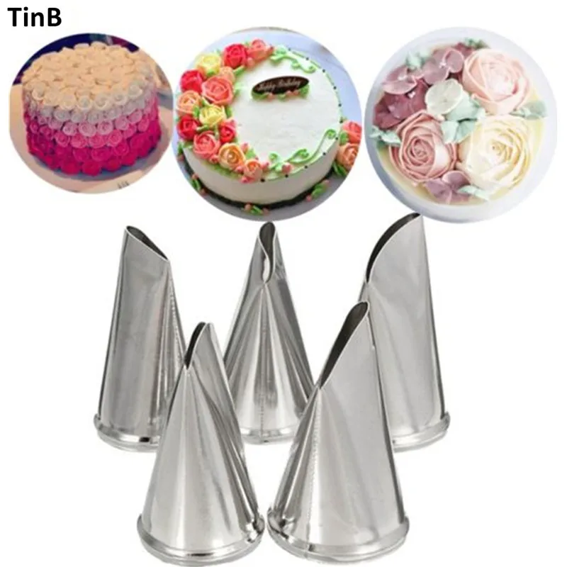 5 шт./компл. инструмент для украшения торта в виде лепестков розы|cake decorating