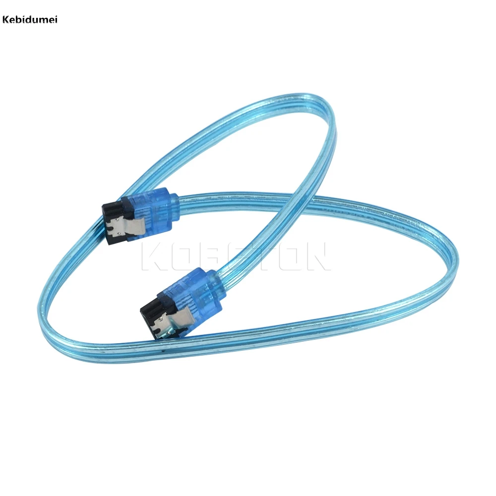

Kebidumei Sata Serial ATA HD Data Hard Drive Right Angle Signal Cable SATA3.0 50CM Flat Data Cable For HDD SSD180 to 90 Degree