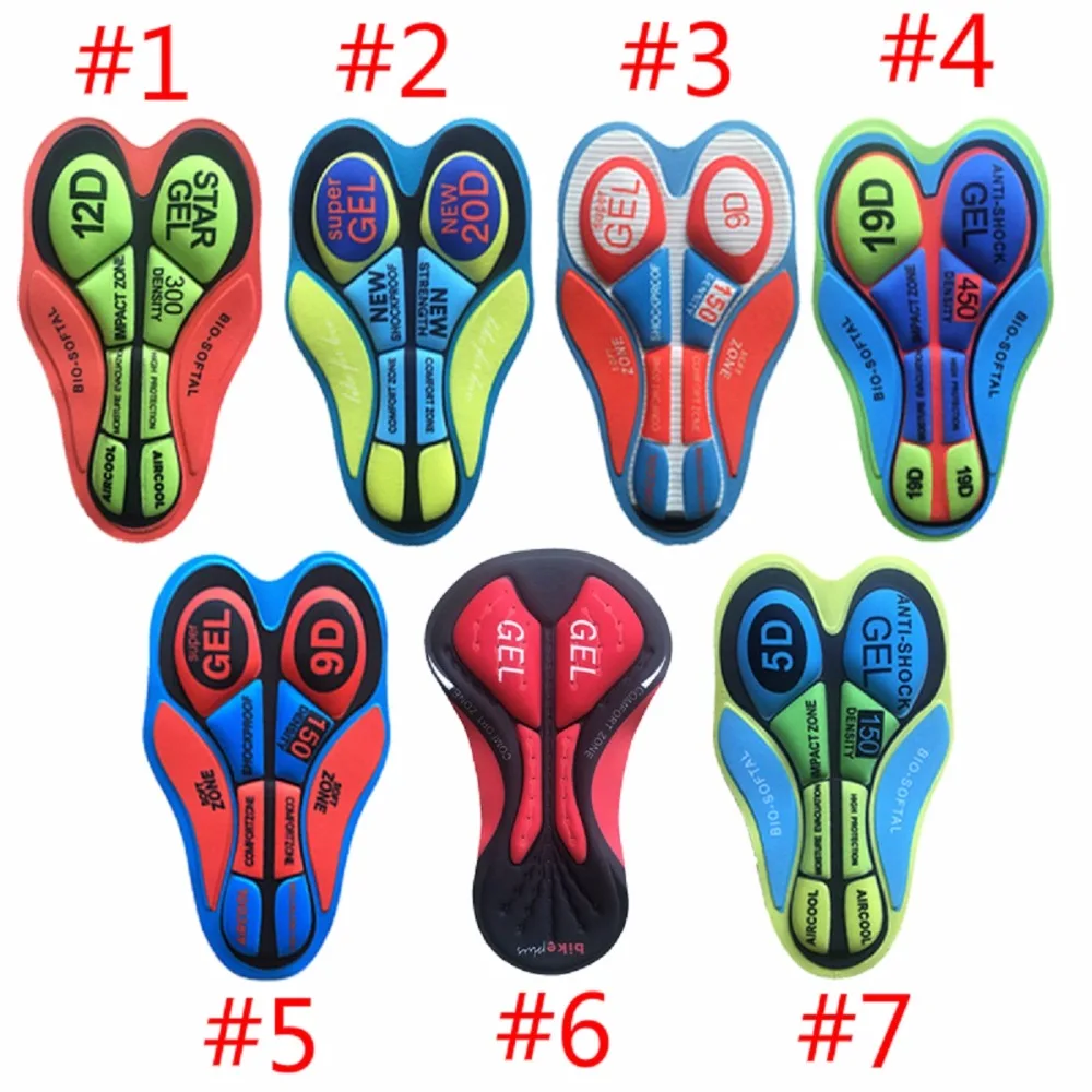 

Cycling Shorts Cushion Breathable 9D 12D 19D 20D Cycling Gel Pad MTB Bike Base Seat Cushion Shockproof bicycle Underwear Pads