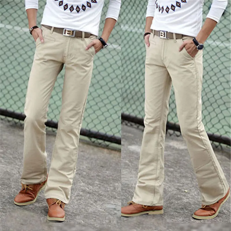 mens bootcut khaki pants
