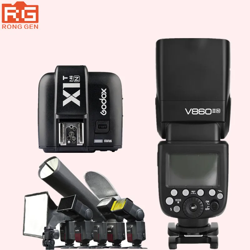 Godox speedlite v860iin gn60 hss 1/8000 s  ttl + godox x1t-n      nikon + sa-k6