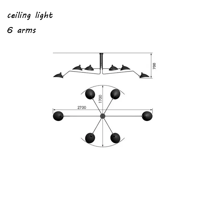 Industrial Vintage Black Retro Loft  Wall Lamps French Designer Rotating Sconce Wall Lights For Home Interior Decor CE UL (11)
