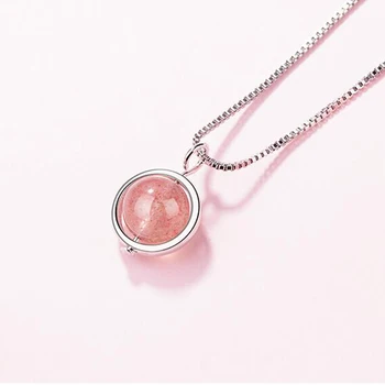 

Utimtree Silver 925 Necklace Jewelry Simple Crystal Pendants Necklaces for Women Girl Party Stone Collares Mujer Choker Necklace