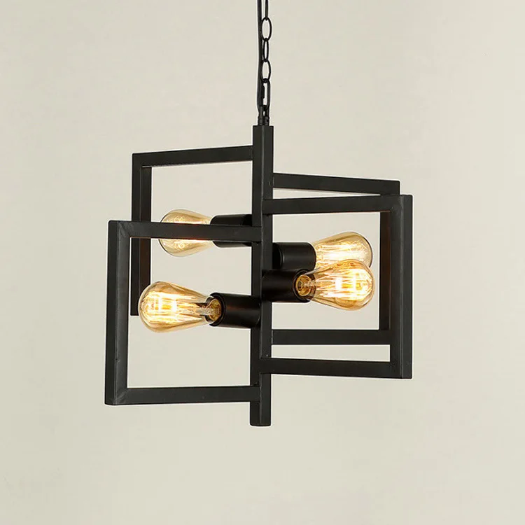 

Nordic LED Industrial Pendant Light Iron Vintage Restaurant Bar Warehouse Hanging Lighting Lamp creative simple Pendant Lamp