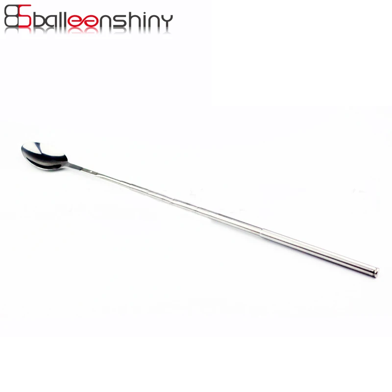 

BalleenShiny Stainless Steel Telescopic Bar Spoons Adjust Stirring Spoon Long Cutlery Magic Bar Spoon 23cm Stretchable to 63cm