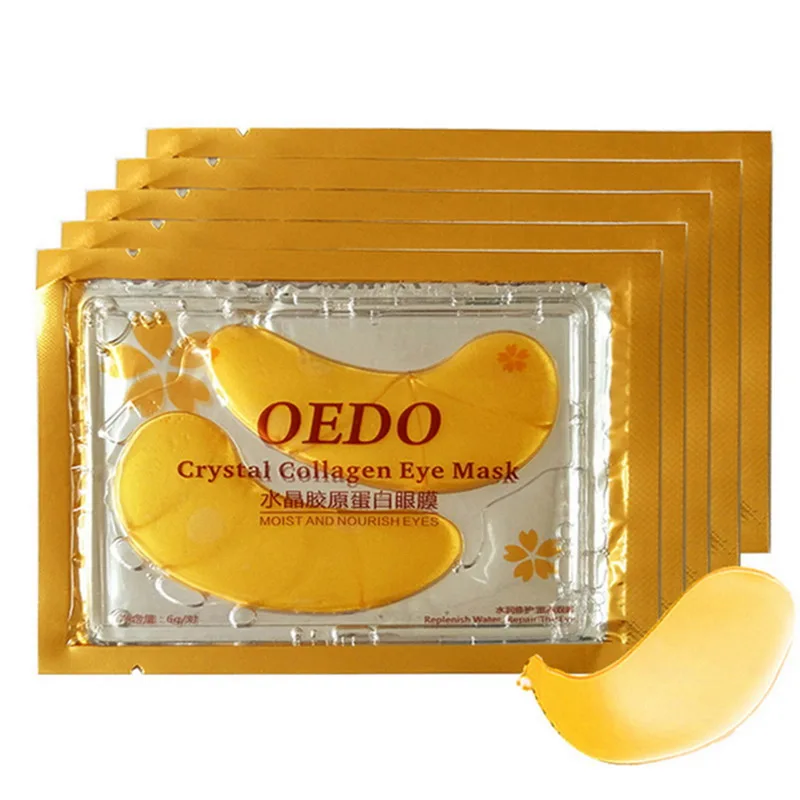 Коллагеновая маска для глаз OEDO 1/5 упаковок Золотая питательная увлажняющая