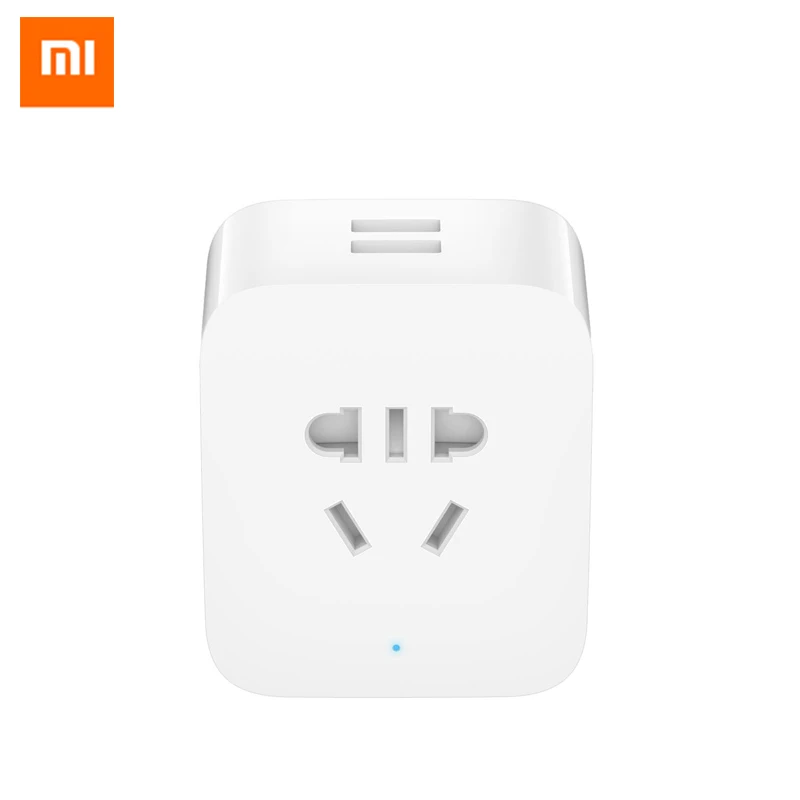 

New Original Xiaomi Mijia Smart socket Update version Mi Socket, with 2 USB interface fast charge for xiaomi smart home kits