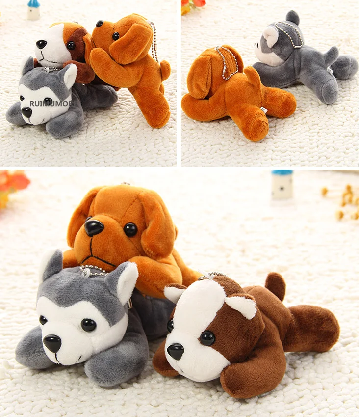 Kawaii 2designs 10cm 15cm Cute Dog Plush Stuffed toys , Gift Dog Plush