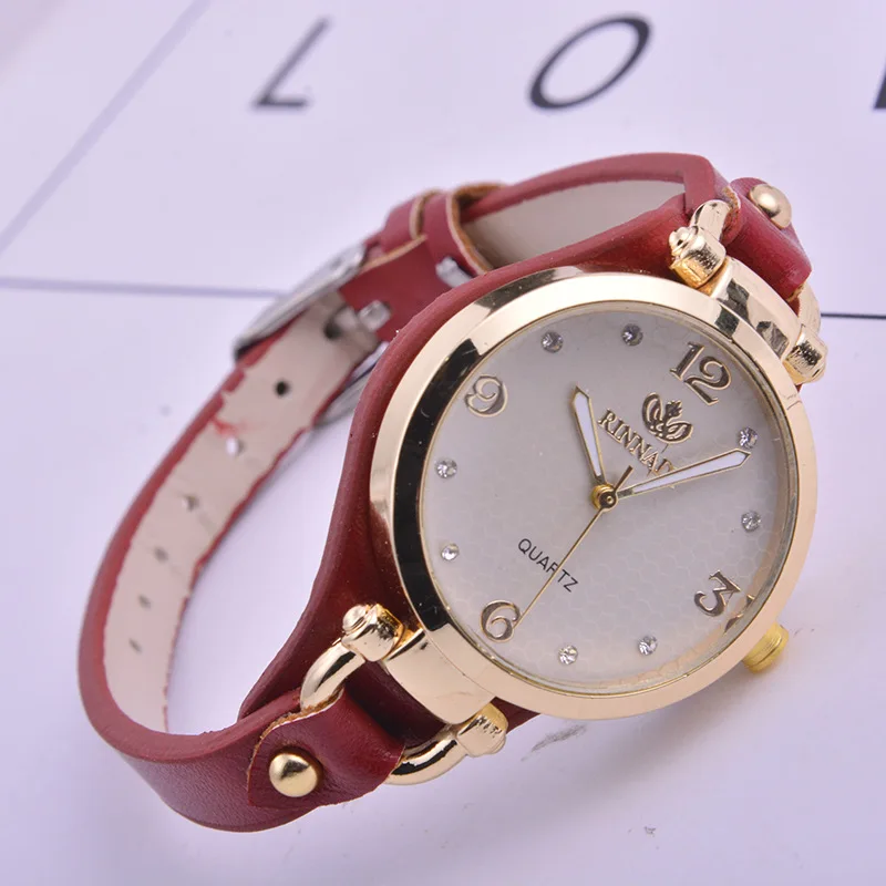 2017 new 5 color jewelry Mini watch fashion gift table women Watches Jewel gem quartz wristwatches
